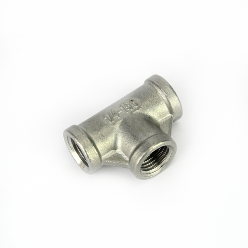 STAINLESS EQUAL TEE WITH INTERNAL 1/4 BSP THREAD
