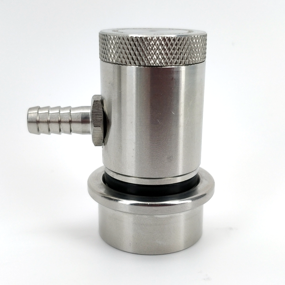 Stainless Ball Lock Disconnect - Barb (Black/Liquid)