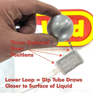 Floating Dip Tube Filter（50 Mesh 304 Stainless)