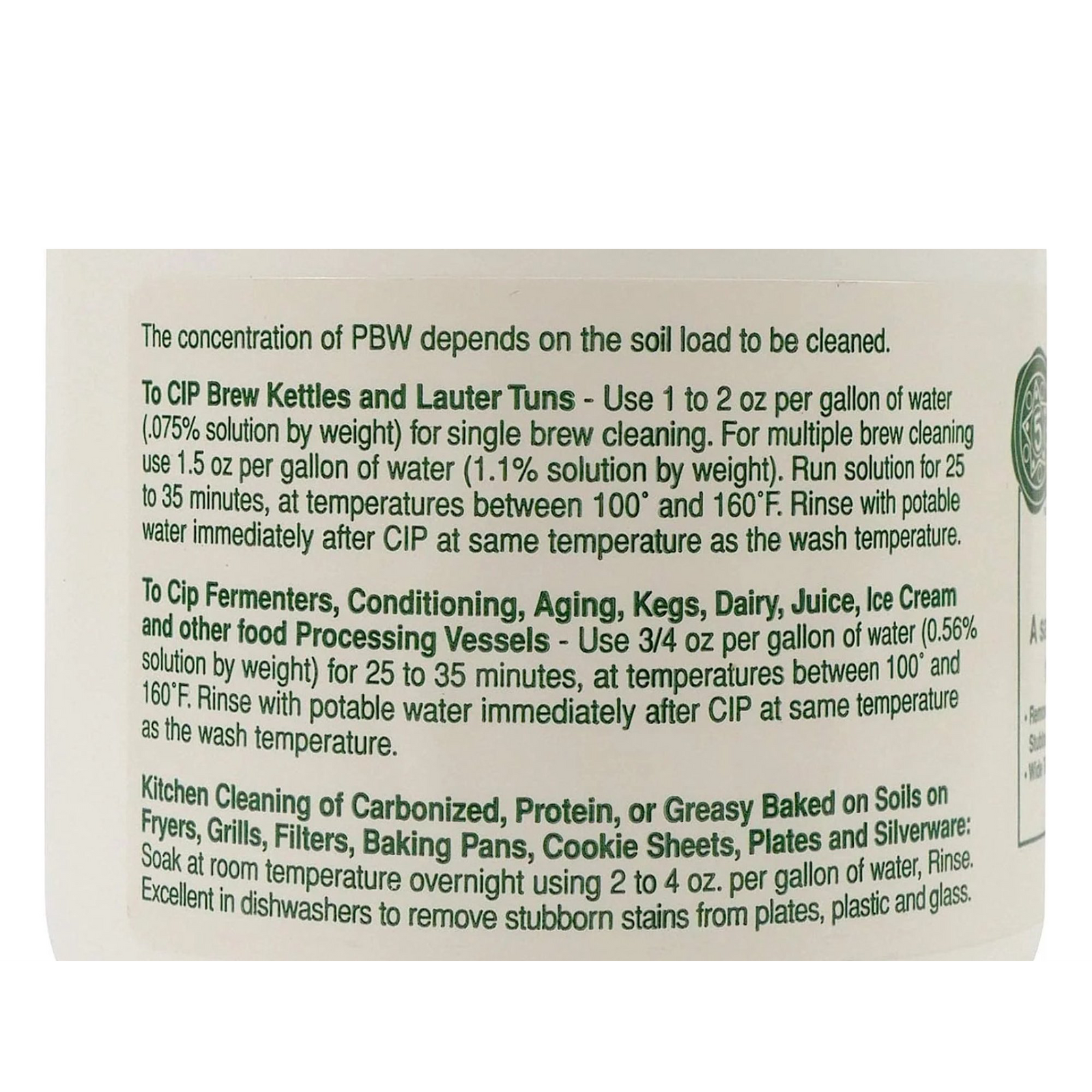 PBW Keg Cleaner 120g