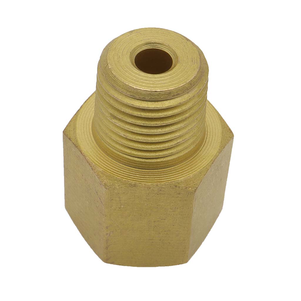 S.S. Metric M8 M8X0.75 Female to 1/8 Male NPT Pipe One Piece Fitting  Adapter