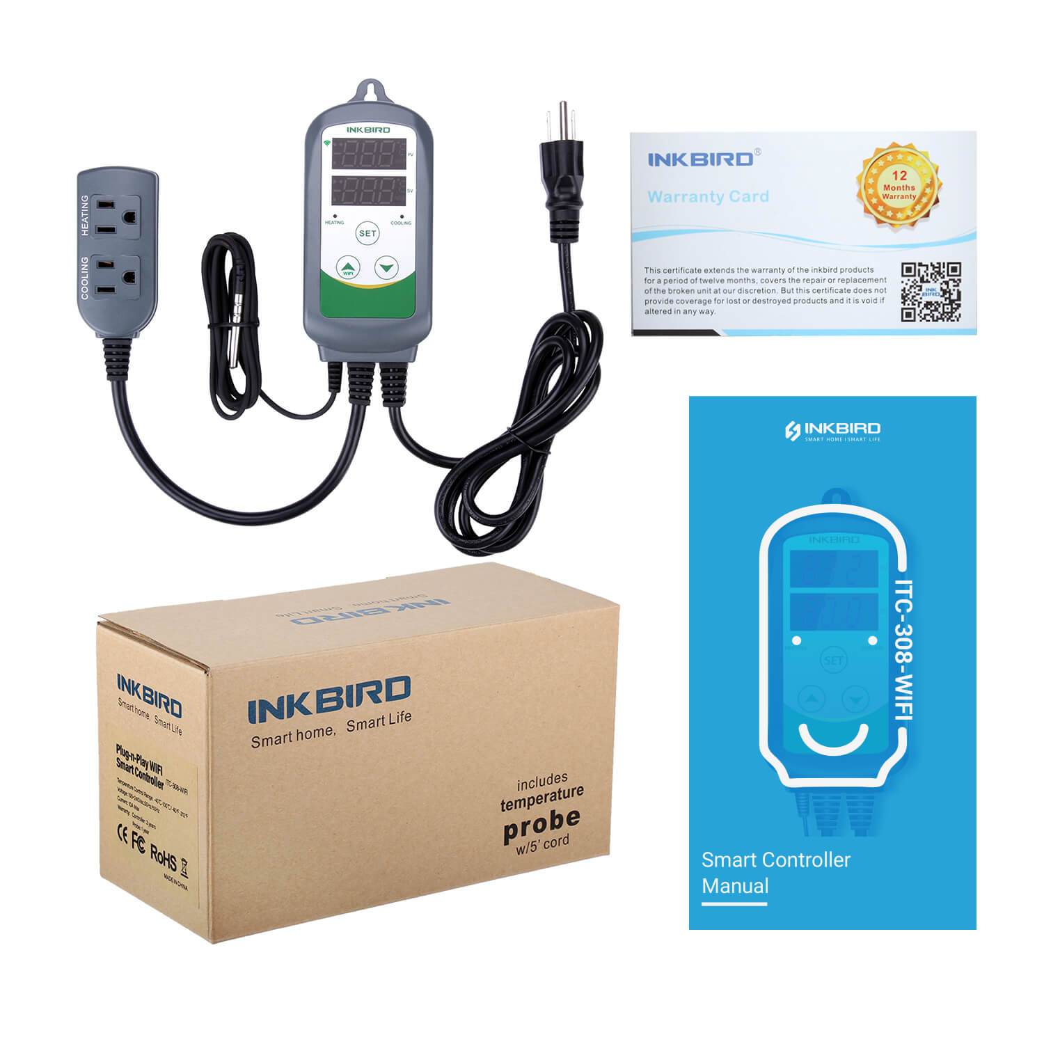 Inkbird ITC-308-WIFI Digital Temperature Controller Outlet Thermostat