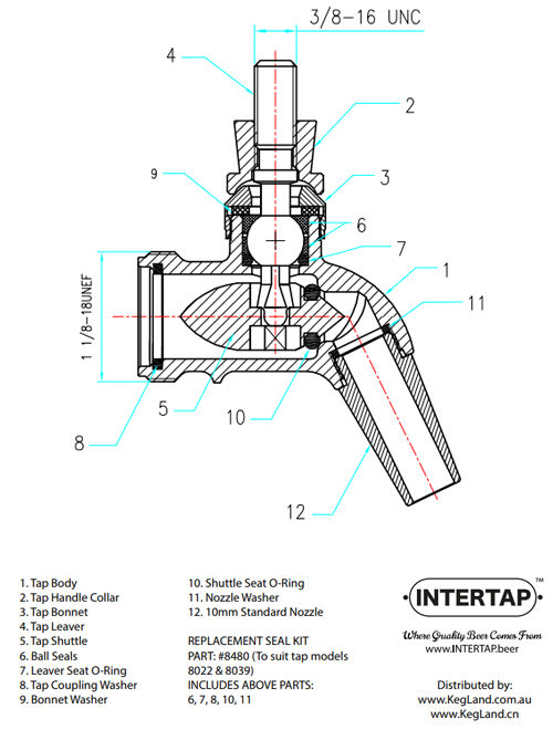 SEAL KIT FOR INTERTAP SS & PC