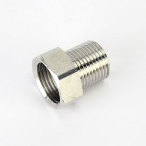 STAINLESS 5/8 FEMALE TO 1/2 MALE ADAPTER