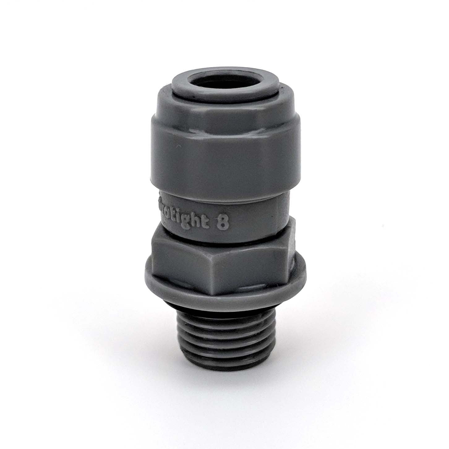 DUOTIGHT - 8MM(5/16) X 1/4 NPT MALE (WITH SEATED O-RING)