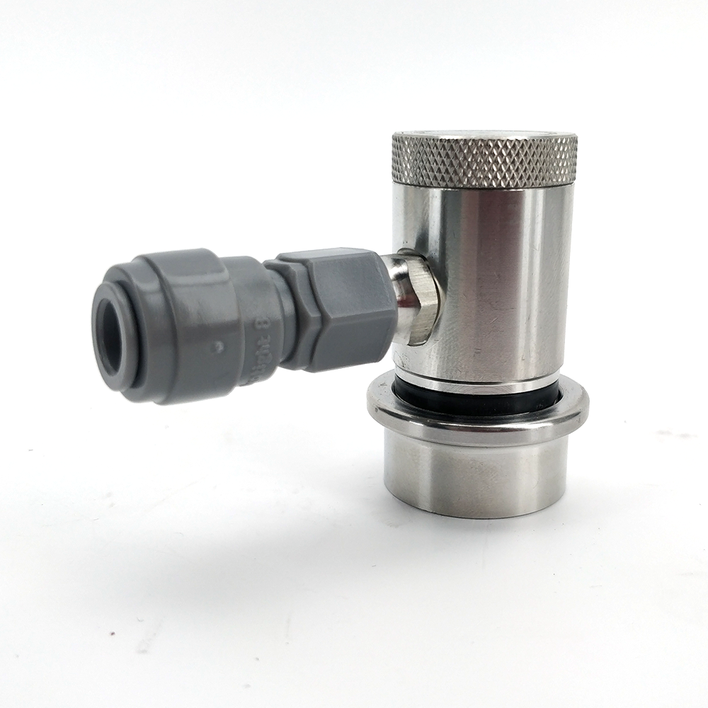 Stainless Ball Lock Disconnect - MFL Threaded (Black/Liquid)