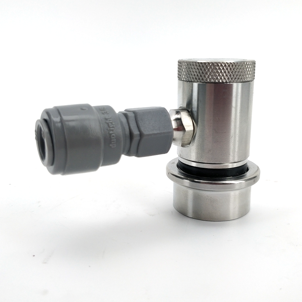Stainless Ball Lock Disconnect - MFL Threaded (Black/Liquid)
