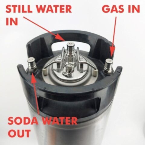 Soda Carbonation Keg Reactor Lid