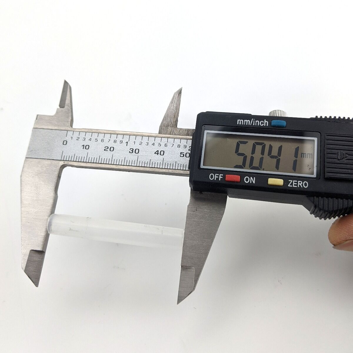 Rigid Plastic Joiner 8mm (5/16)OD x 6mm ID x 50mm Long