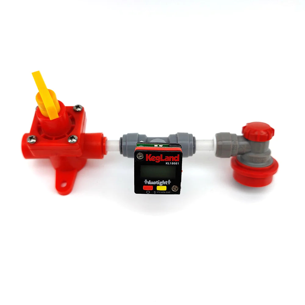 Digital Illuminated Mini Gauge 0-90psi (0-6.2bar) - duotight 8mm 5/16 Stem