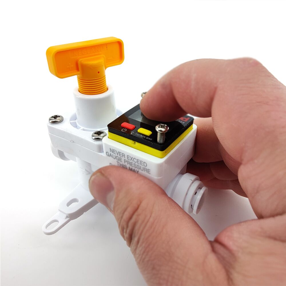 Digital Illuminated Mini Gauge 0-90psi (0-6.2bar) for Integrated Blowtie and In-line regulators