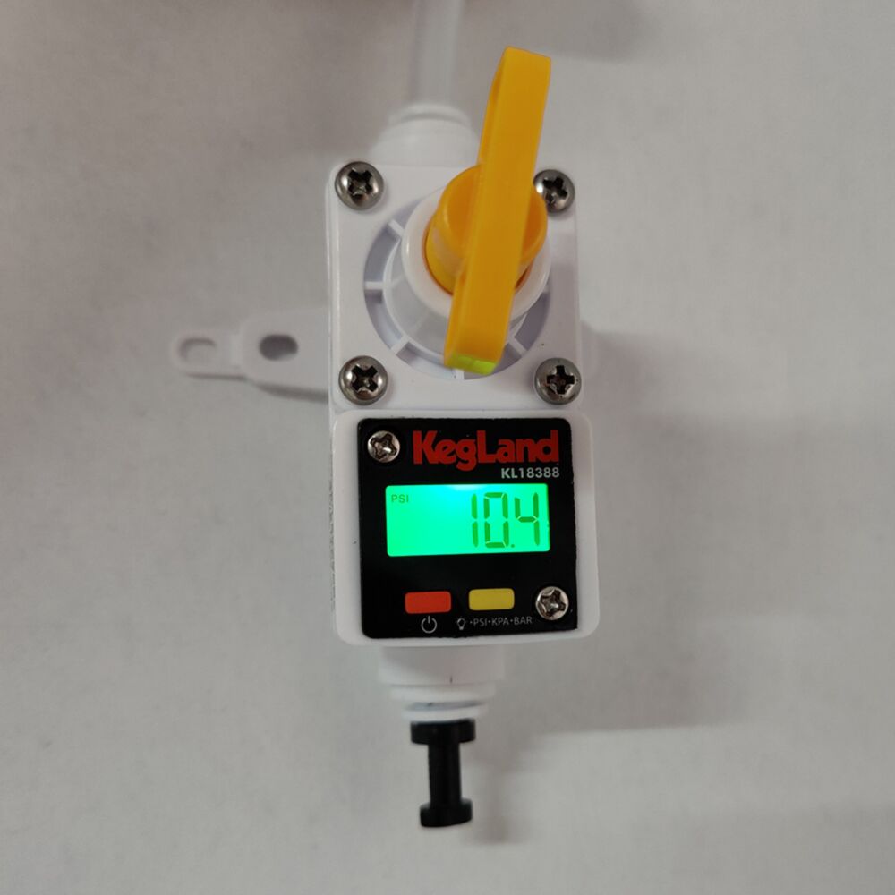 Digital Illuminated Mini Gauge 0-90psi (0-6.2bar) for Integrated Blowtie and In-line regulators