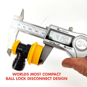 Ball Lock Disconnect (Black/Liquid) - duotight 8mm (5/16")