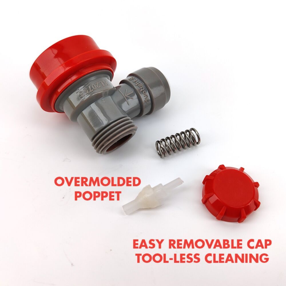 Ball Lock Disconnect (Grey/Gas) - duotight 8mm (5/16")