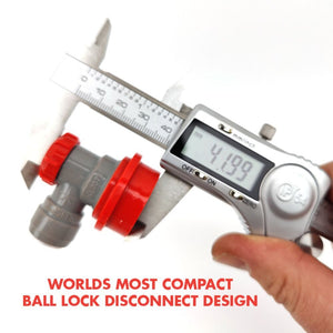 Ball Lock Disconnect (Grey/Gas) - duotight 8mm (5/16")