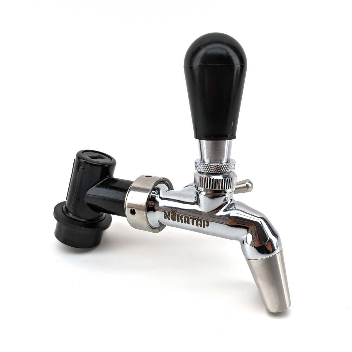 Ball Lock Disconnect (Black/Liquid) - with Integrated Tap Shank and Collar
