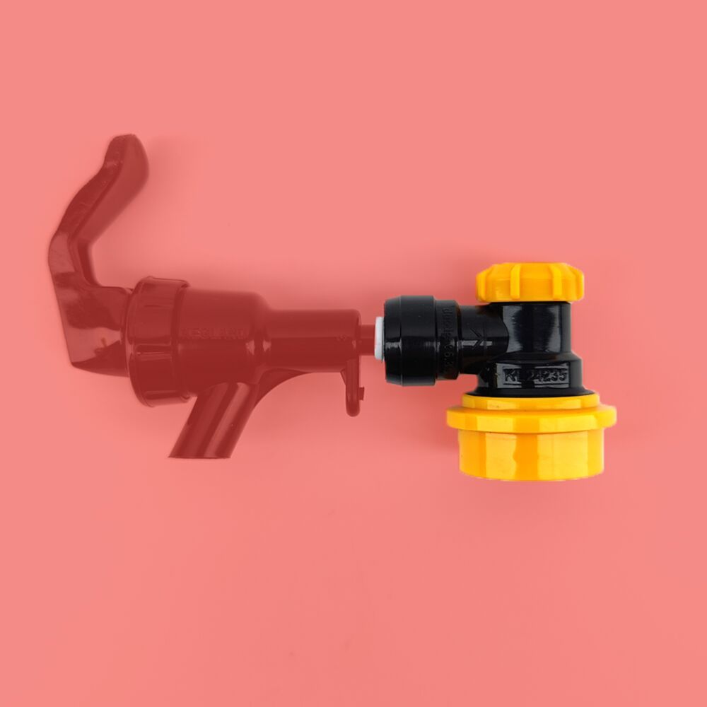 duotight 6.35mm (1/4) x Ball Lock Disconnect - (Black + Yellow Liquid)