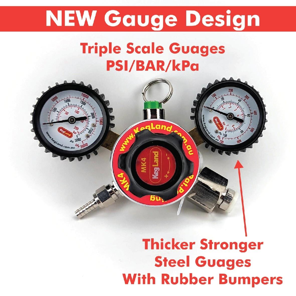 MK4 Dual Gauge Gas Regulator (CGA-320)