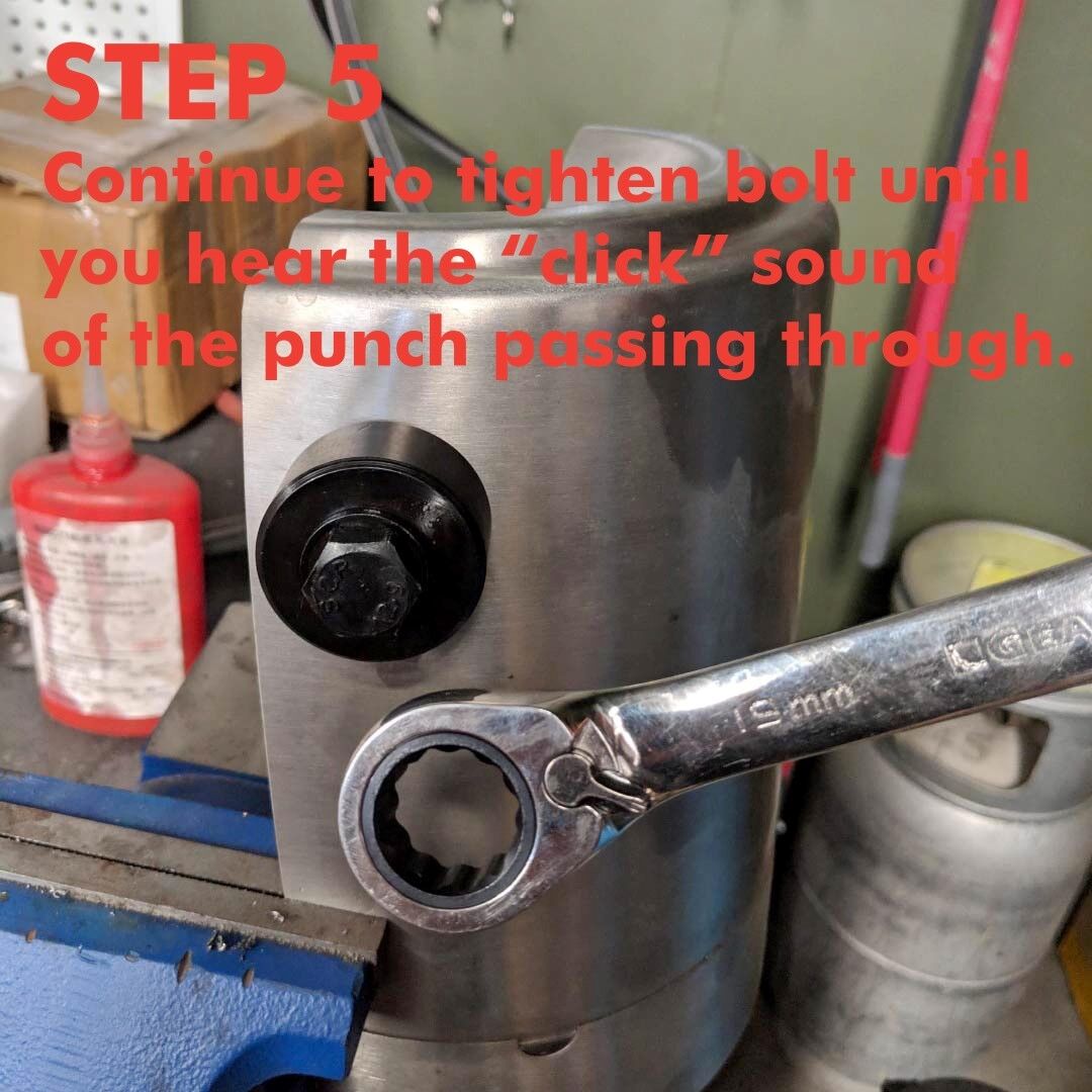 22mm Hole Punch, Knockout Die and Punch Set, Slugbuster